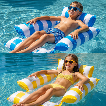 Sedia Gonfiabile per Piscina per Bambini – Amaca d'Acqua con Superficie in Rete