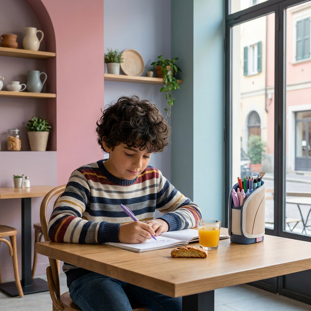 Astuccio pop-up 2 in 1 con portapenne – organizzatore da scrivania salvaspazio