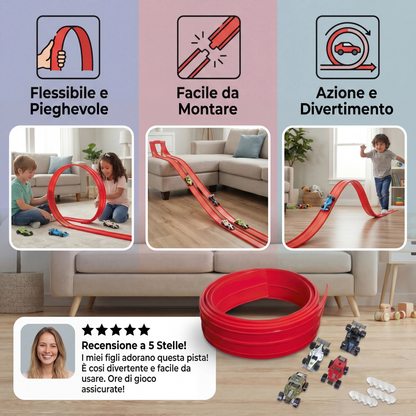 Set di pista da corsa flessibile