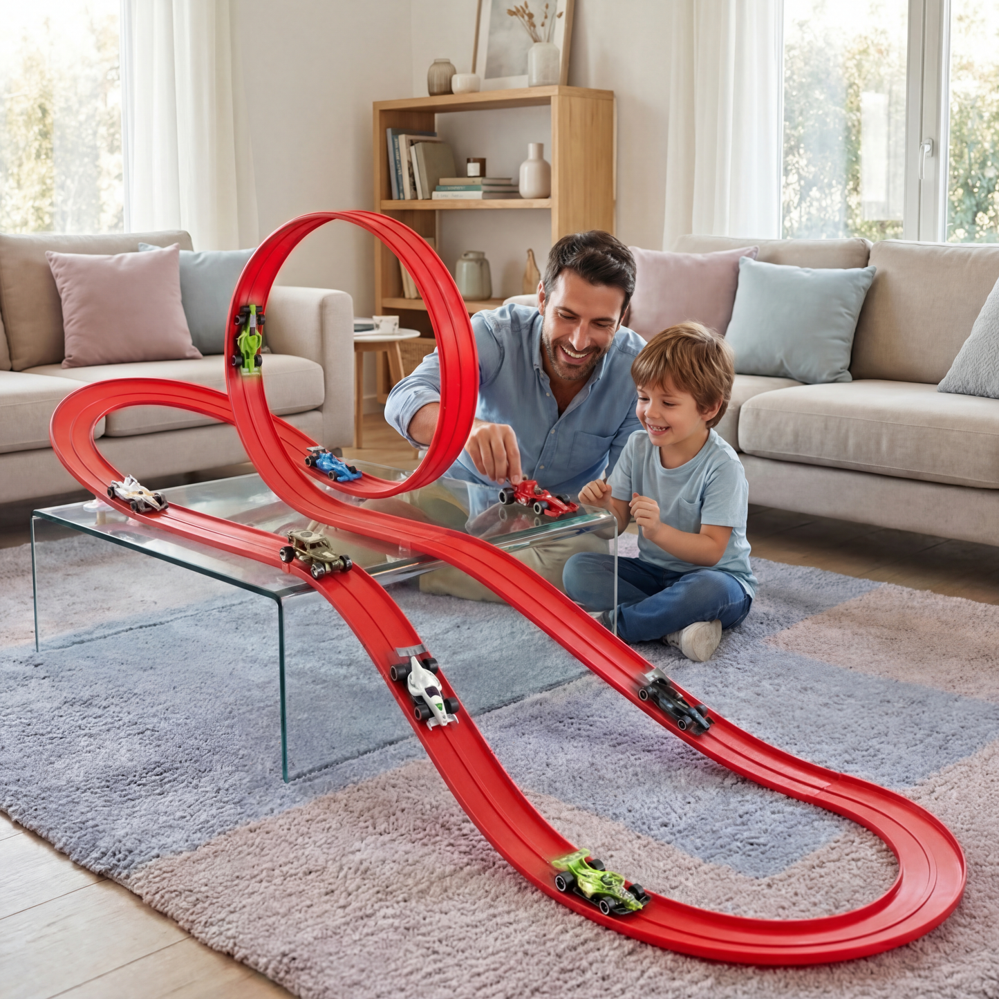 Set di pista da corsa flessibile