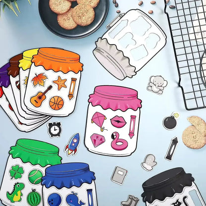 Giocattolo magnetico per bambini | Divertente gioco di abbinamento dei colori per l' apprendimento di oggetti, forme e vocabolario quotidiano