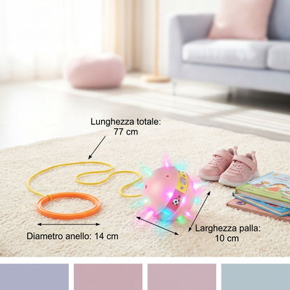 LED Pallone da Salto alla Caviglia – Giocattolo Interattivo per Saltare per Bambini