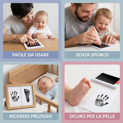 Kit Impronte Mani e Piedini del Bambino – Set Ricordo per Bambini Piccoli