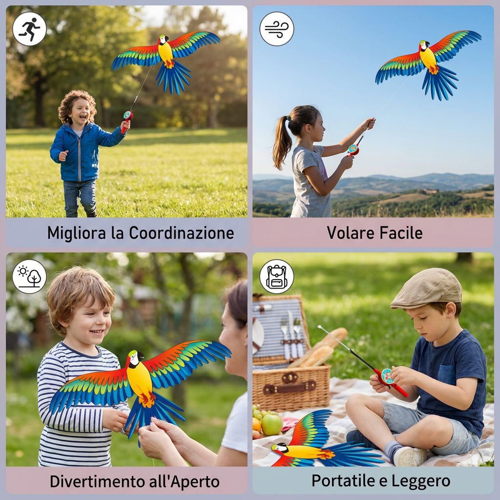 Aquilonio con Ali Fluttuanti per Bambini – Migliora la Coordinazione e le Abilità Motorie