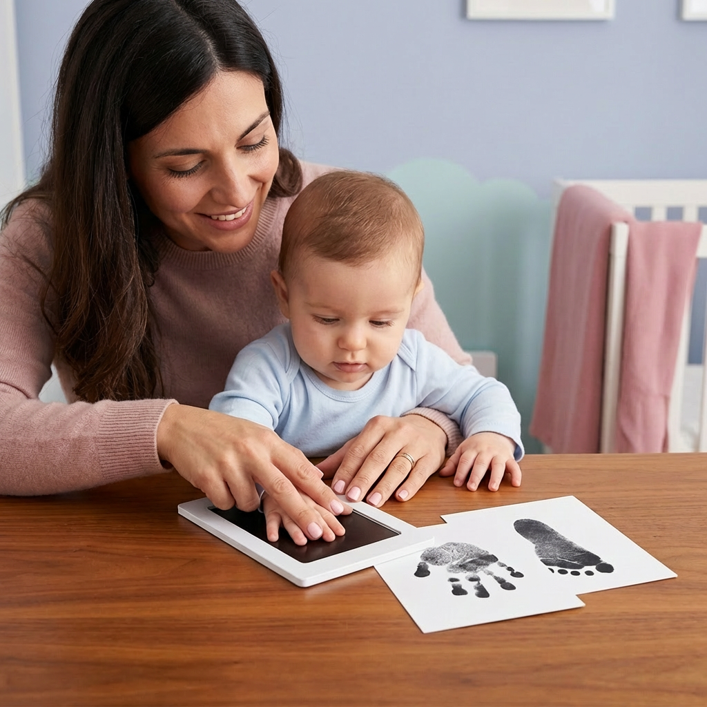Kit Impronte Mani e Piedini del Bambino – Set Ricordo per Bambini Piccoli