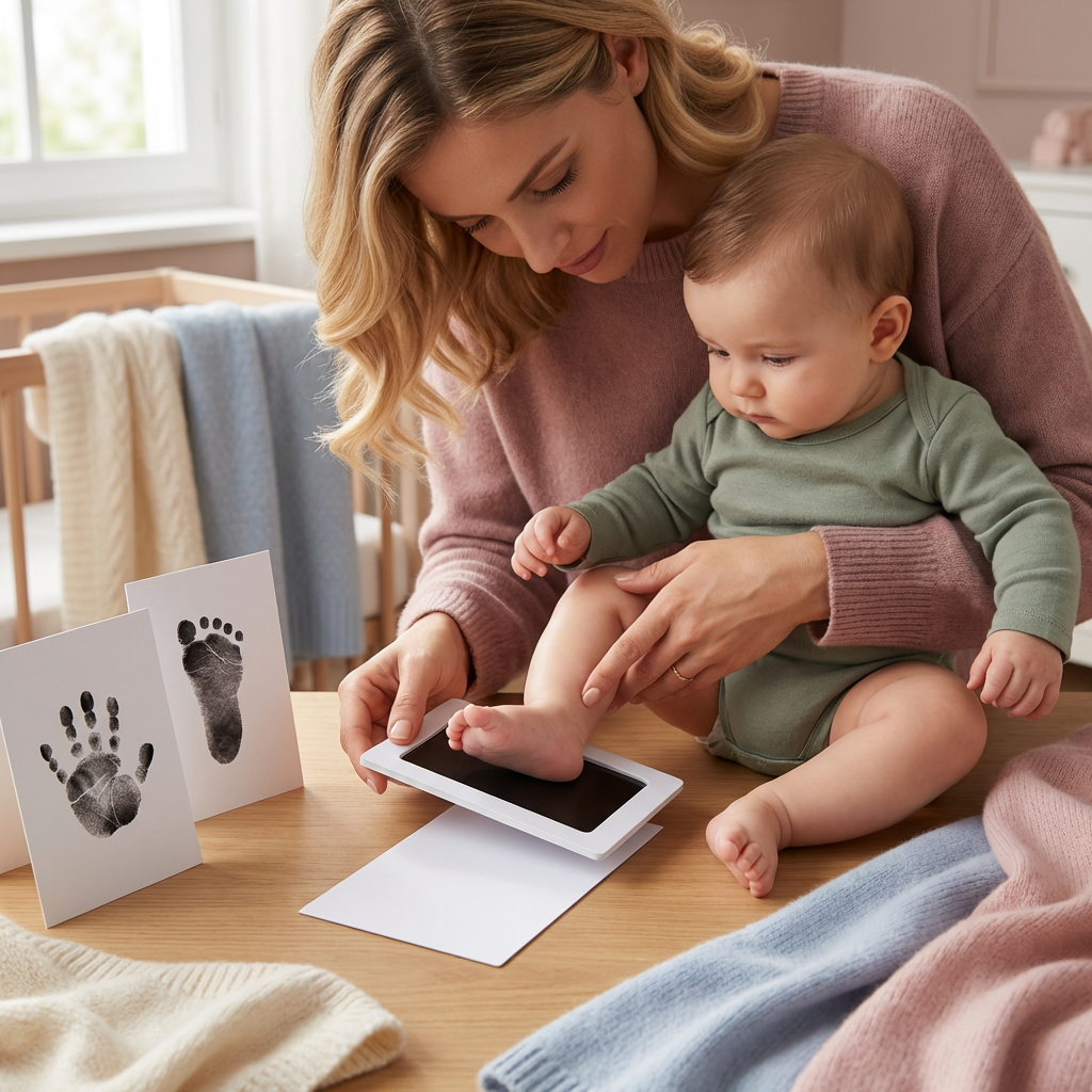Kit Impronte Mani e Piedini del Bambino – Set Ricordo per Bambini Piccoli