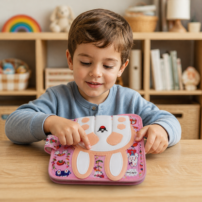 Libro Sensoriale Montessori da Toccare e Scoprire per Bambini Piccoli