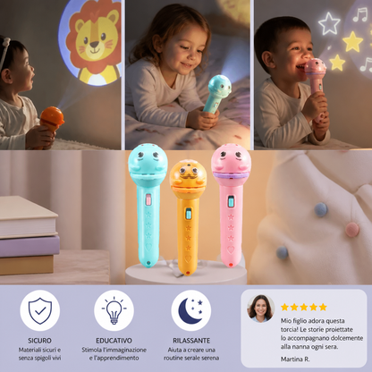 Torcia Per Bambini Con Proiezione Di Storie Della Buonanotte