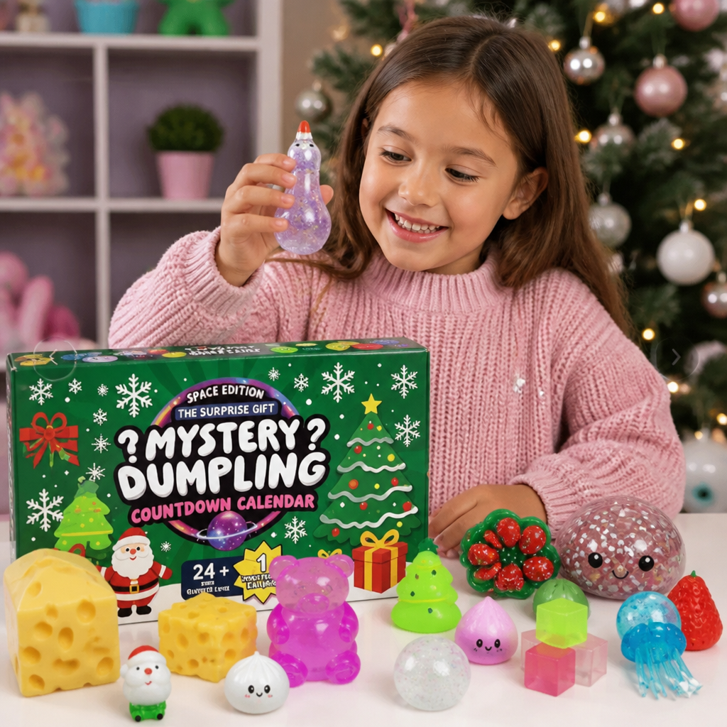 Calendario Dell'Avvento Squishy Di Natale Per Bambini