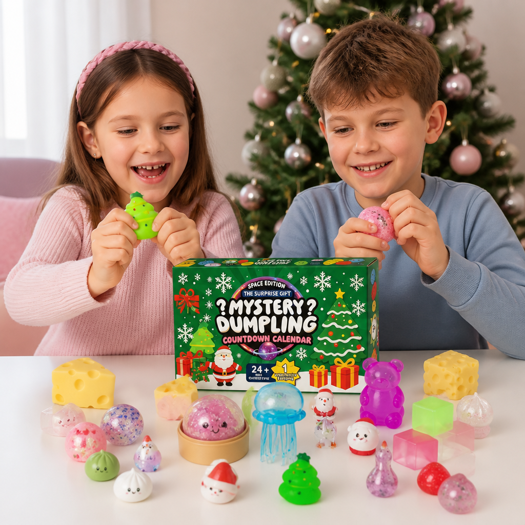 Calendario Dell'Avvento Squishy Di Natale Per Bambini