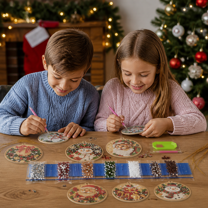 Set di Addobbi Natalizi DIY Diamond Painting – Decorazioni Festive per l’Albero di Natale