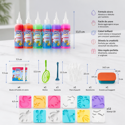 Set fai da te di gel d’acqua con gel e stampi