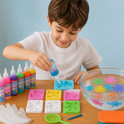 Set fai da te di gel d’acqua con gel e stampi