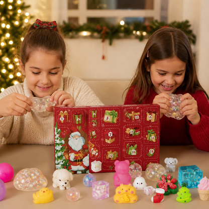 Calendario dell’Avvento Premium di 24 Giorni con Giochi Squishy