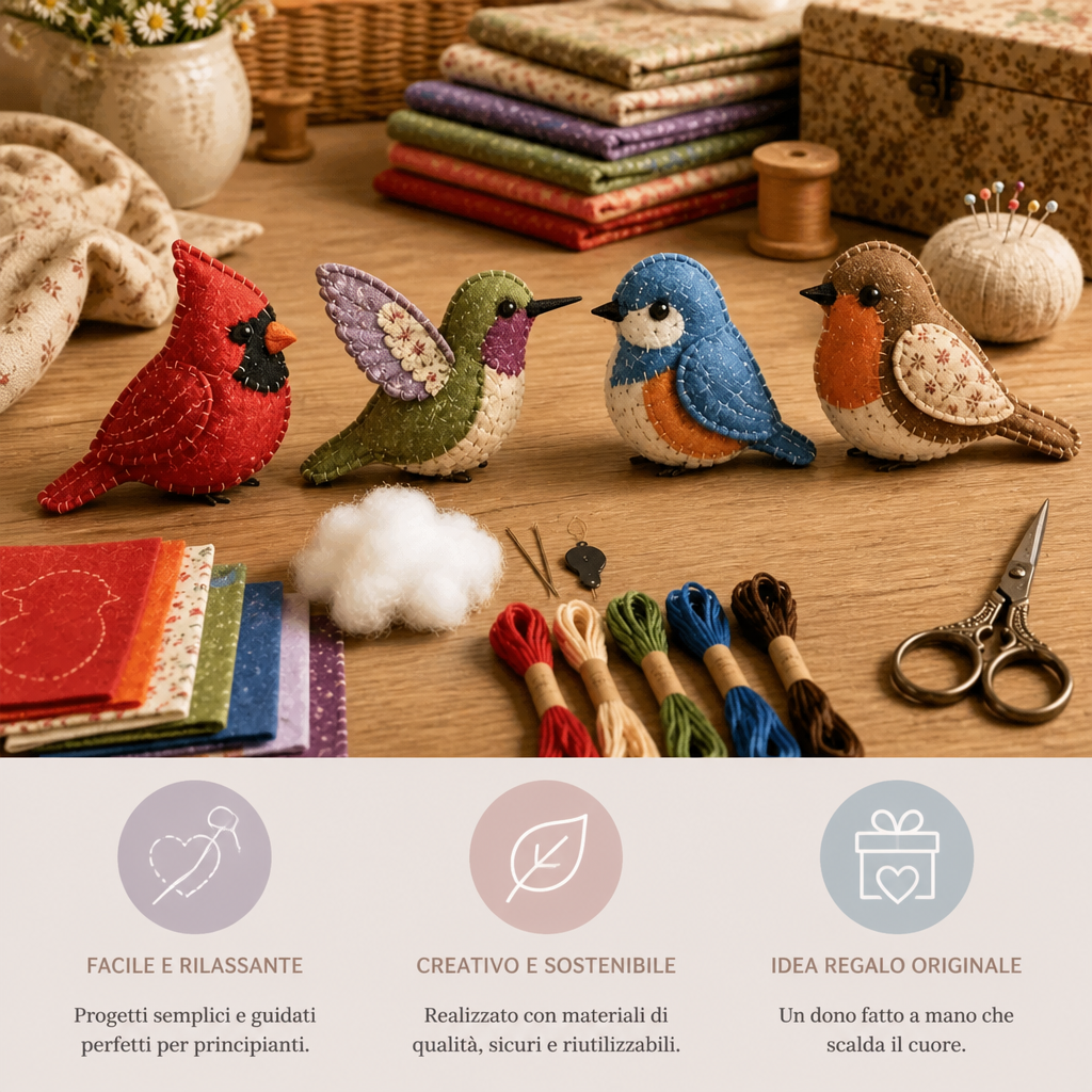 Kit da Cucito Peluche DIY – Crea il Tuo Simpatico Personaggio