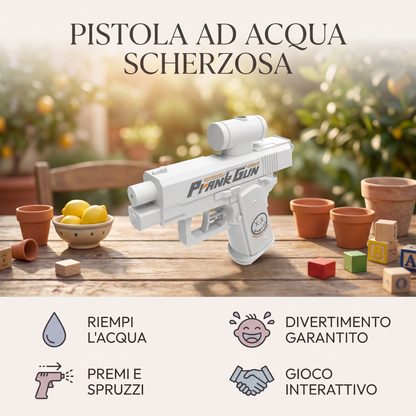 Pistola ad acqua scherzosa a doppio lato per bambini – Mini giocattolo acquatico divertente