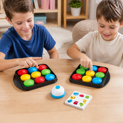 Gioco Educativo Familiare Della Campanella Con Abbinamento Di Colori E Motivi