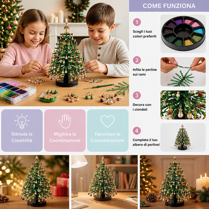 Kit DIY Per Creare Un Albero Di Natale Con Perline Di Cristallo