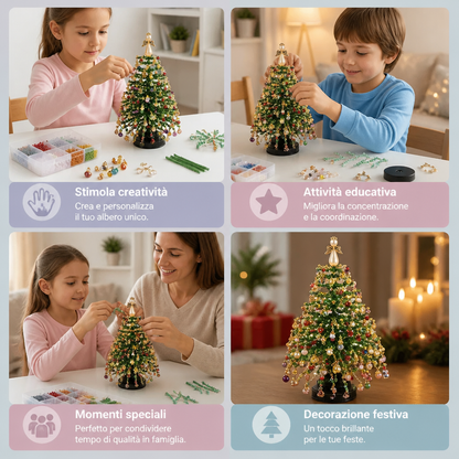 Kit DIY Per Creare Un Albero Di Natale Con Perline Di Cristallo