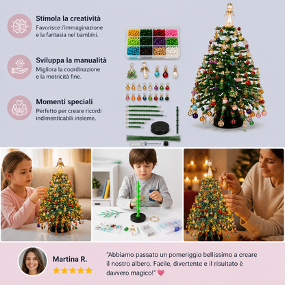 Kit DIY Per Creare Un Albero Di Natale Con Perline Di Cristallo