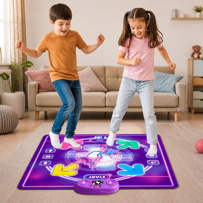 Tappeto da ballo musicale interattivo con luci LED per bambini