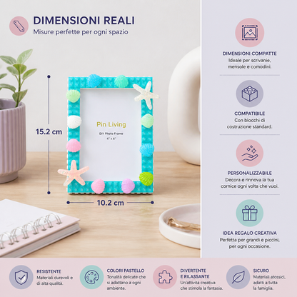 Kit Fai-da-Te per Cornice Fotografica con Blocchi da Costruzione DIY
