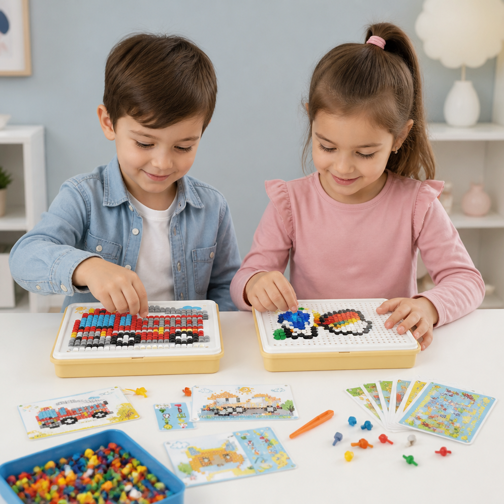 Tavola Mosaico Montessori con Pioli per l’Apprendimento