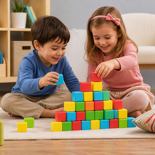 Cubetti magnetici da costruzione sicuri per bambini di 4,2 cm – Blocchi STEM per l’apprendimento