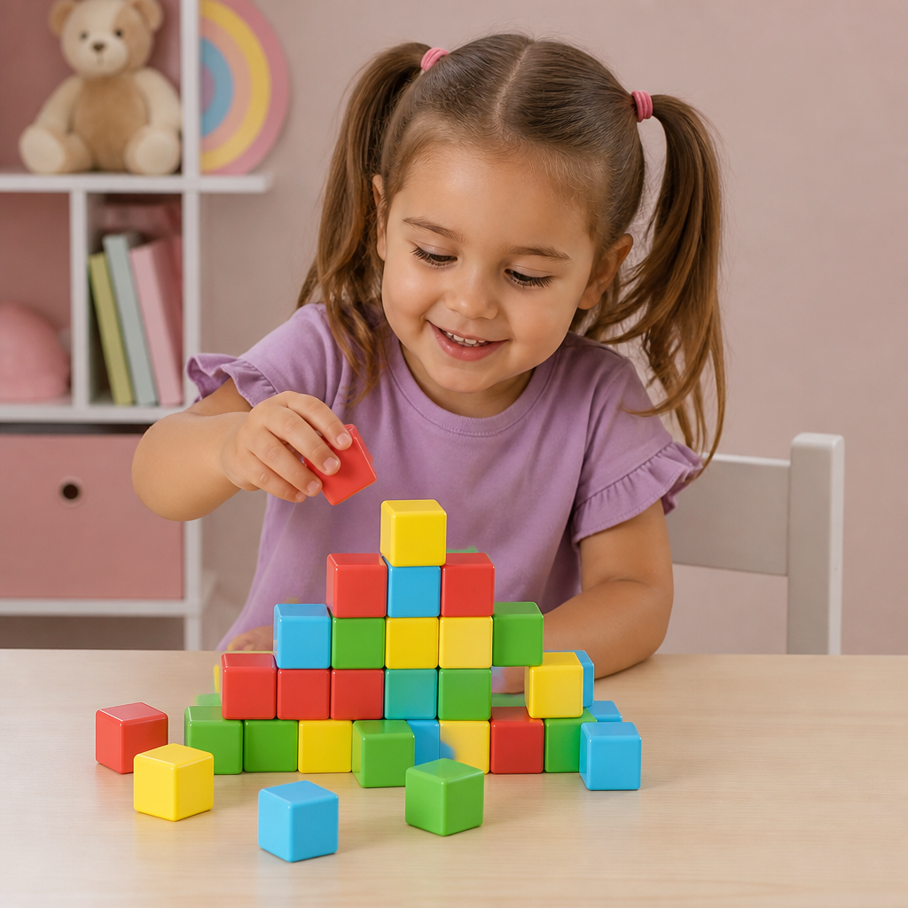 Cubetti magnetici da costruzione sicuri per bambini di 4,2 cm – Blocchi STEM per l’apprendimento