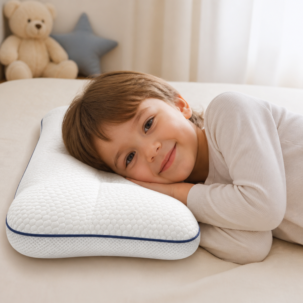 Cuscino Ergonomico per il Collo in Memory Foam per Bambini