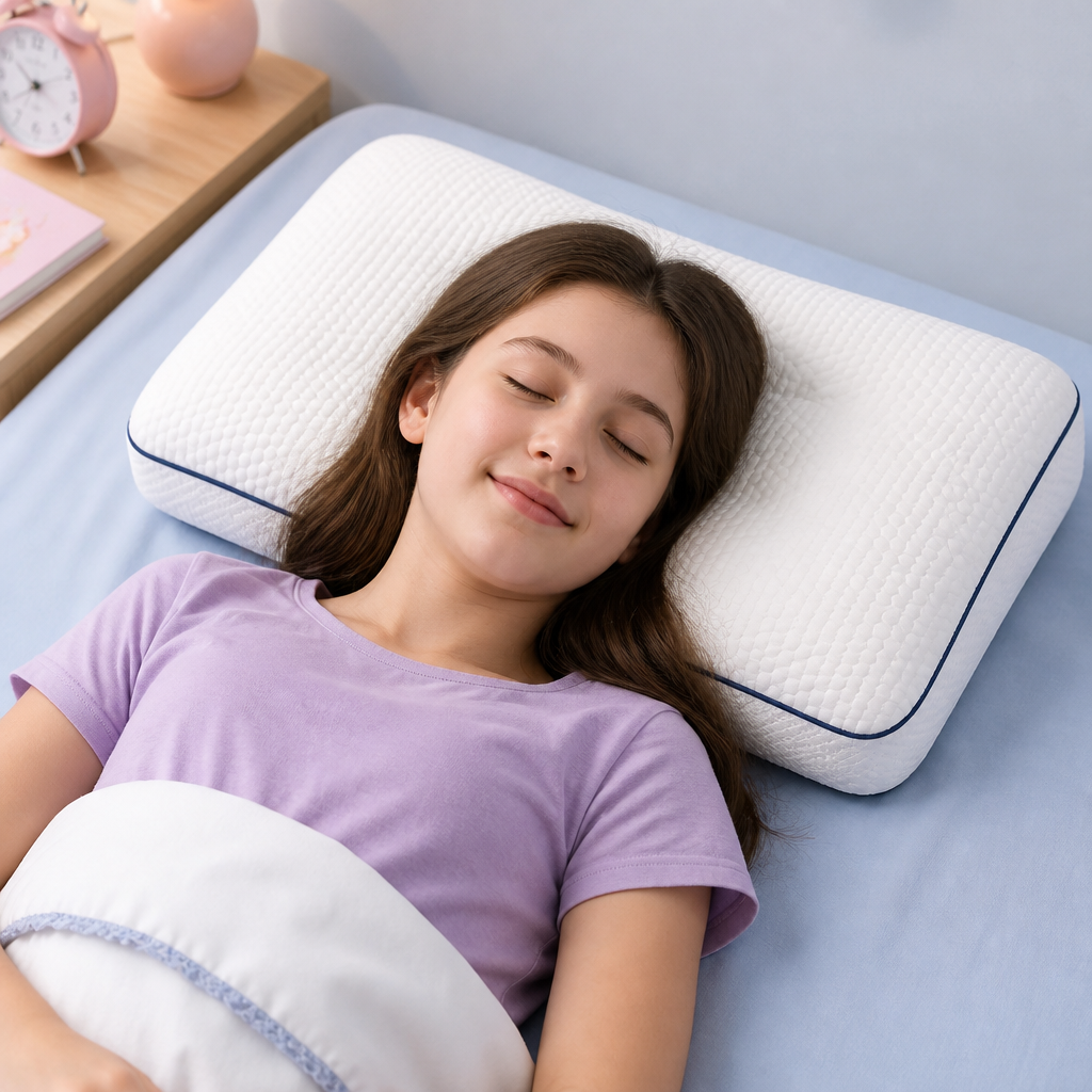 Cuscino Ergonomico per il Collo in Memory Foam per Bambini