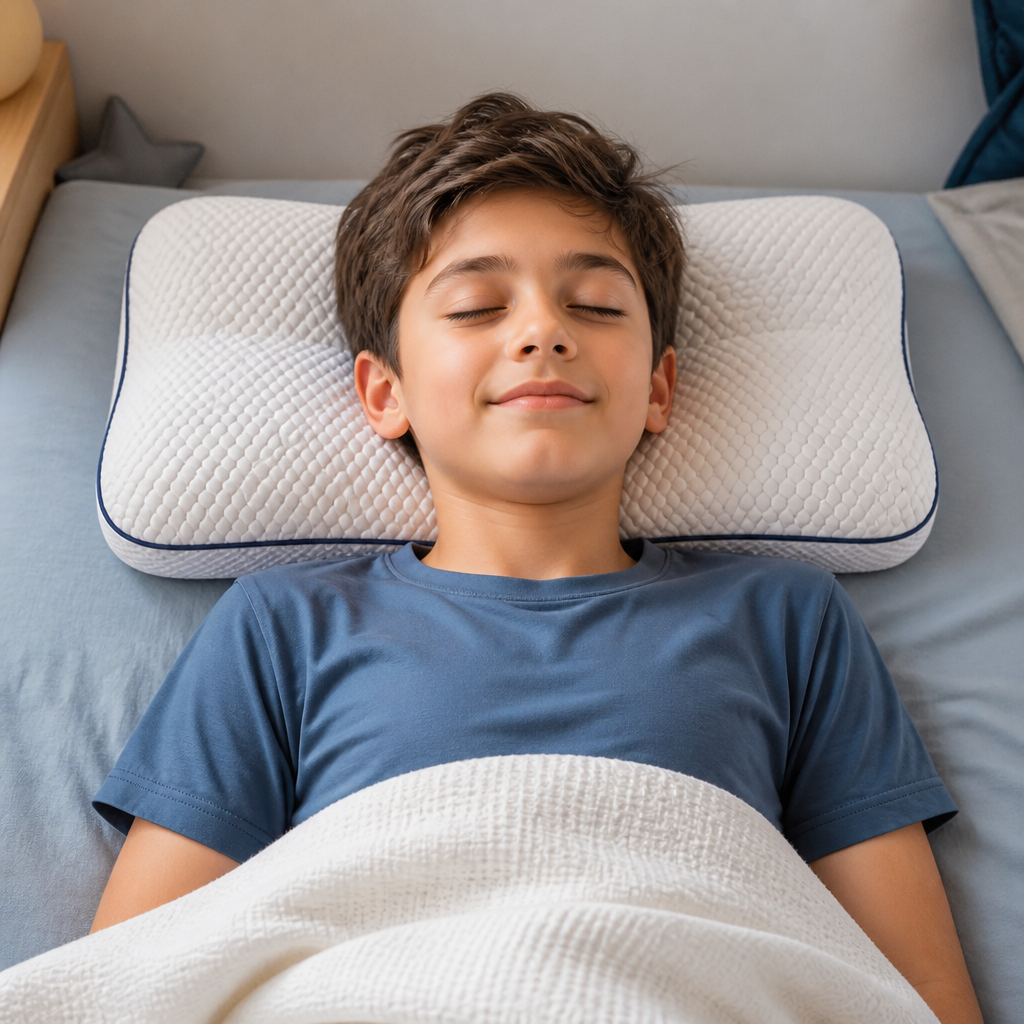 Cuscino Ergonomico per il Collo in Memory Foam per Bambini