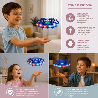 Drone UFO LED con Sensore di Movimento