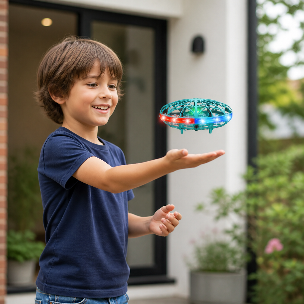 Drone UFO LED con Sensore di Movimento