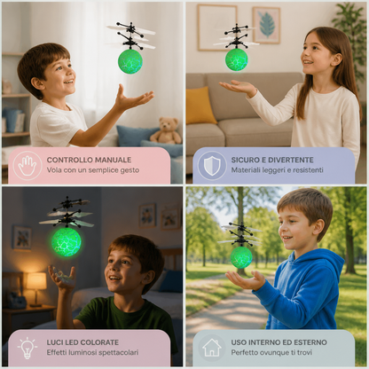Palla Volante LED Con Controllo Manuale Per Bambini