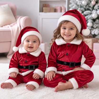 Set Costume da Babbo Natale per Neonati e Bambini Piccoli