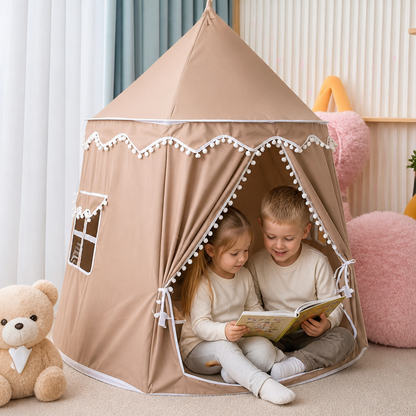 Tenda da gioco accogliente per bambini – Un incantevole rifugio per leggere e giocare