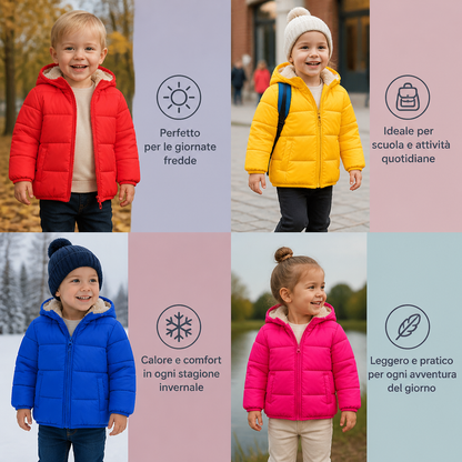 Giubbotto Imbottito Per Neonati E Bambini Piccoli Con Fodera In Pile