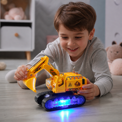 Escavatore Robot Elettrico Trasformabile con Luci e Suoni