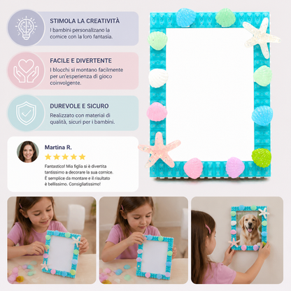 Kit Fai-da-Te per Cornice Fotografica con Blocchi da Costruzione DIY