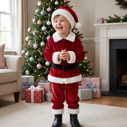 Set Costume da Babbo Natale per Neonati e Bambini Piccoli