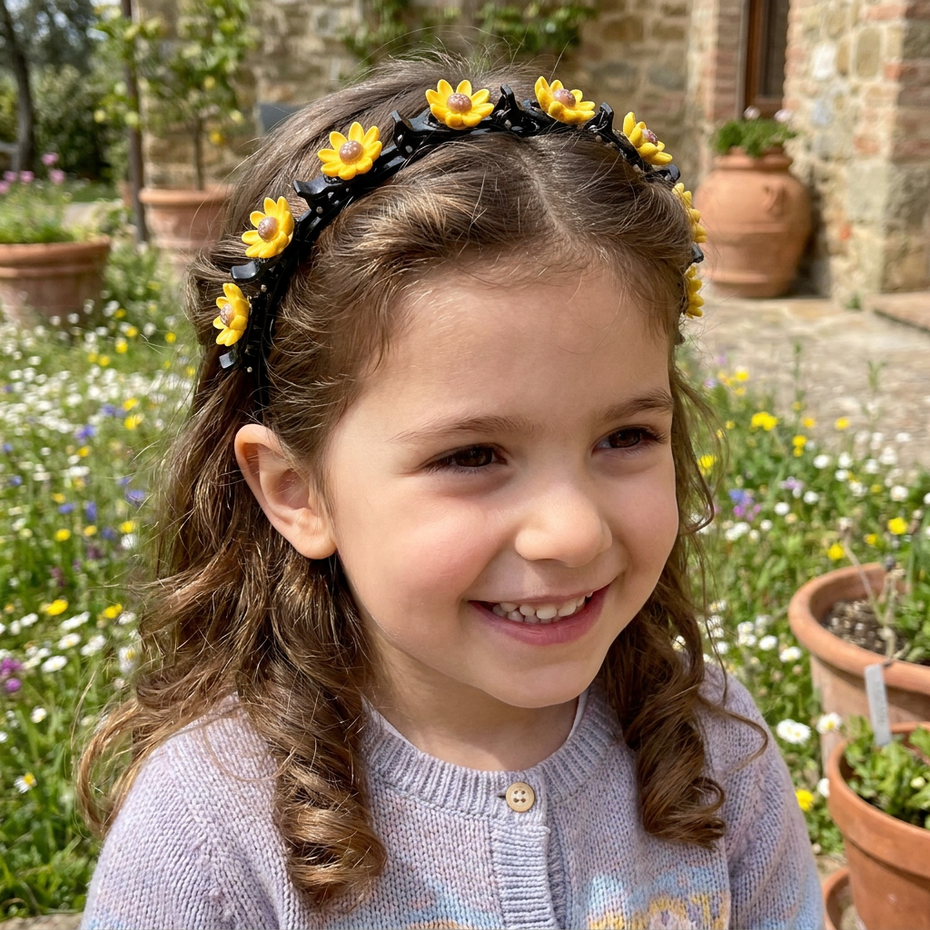 Carini Fermagli E Cerchietti Per Capelli Per Bambine Con Decorazioni A Forma Di Fiore, Fragola E Arcobaleno