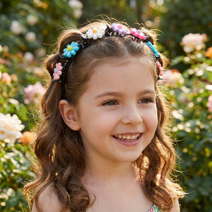 Carini Fermagli E Cerchietti Per Capelli Per Bambine Con Decorazioni A Forma Di Fiore, Fragola E Arcobaleno