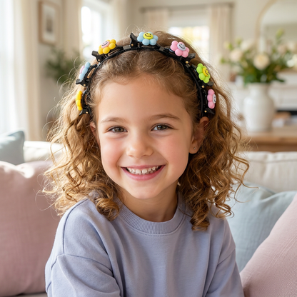 Carini Fermagli E Cerchietti Per Capelli Per Bambine Con Decorazioni A Forma Di Fiore, Fragola E Arcobaleno