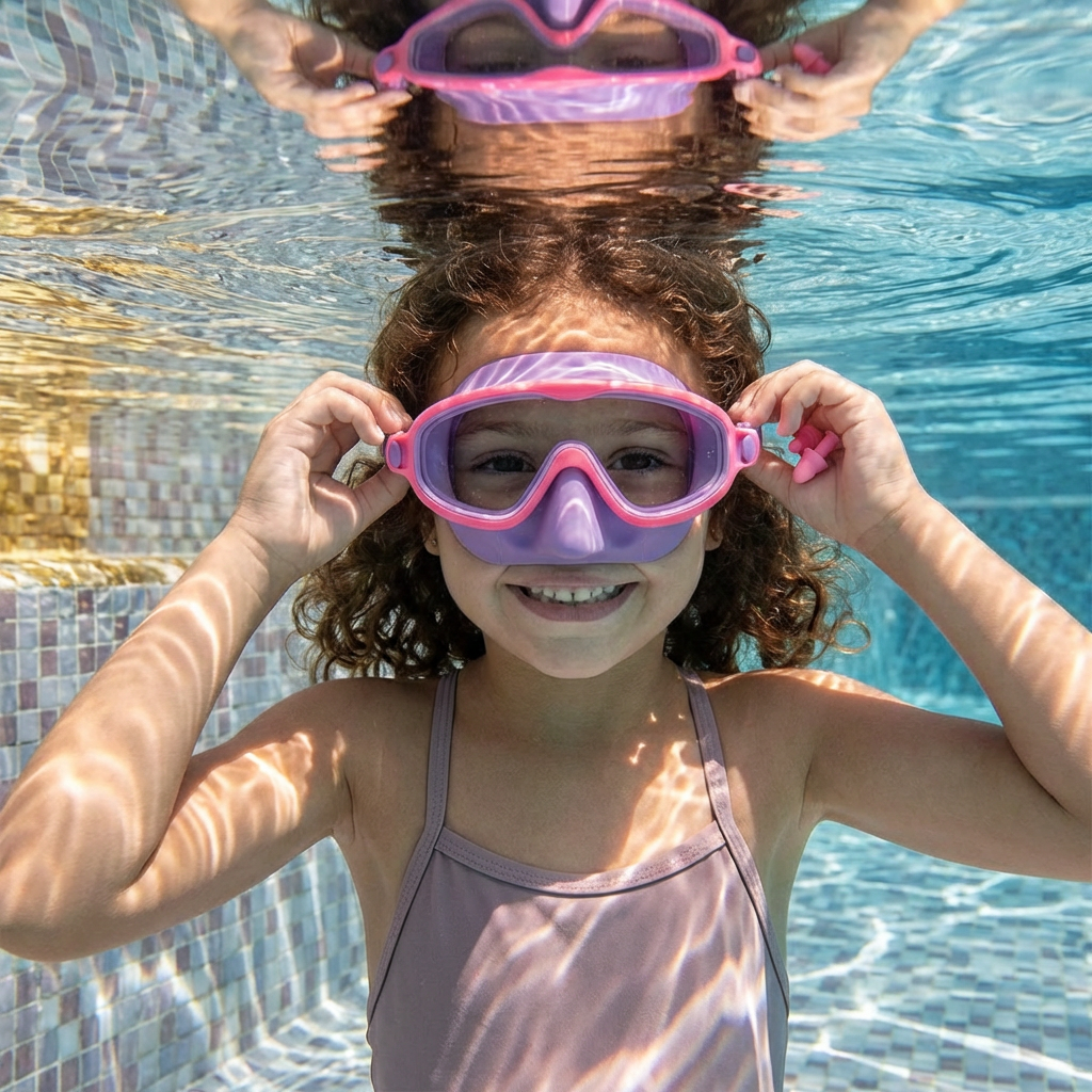 Occhialini da Nuoto Pratici per Bambini – Antifog, Vestibilità Sicura e Comfortevole
