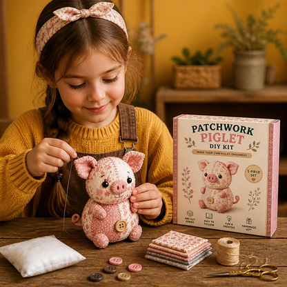 Kit da Cucito Animali DIY – Set per Ornamenti in Tessuto Fatti a Mano