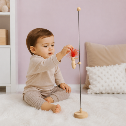 Picchio in Legno Giocattolo Educativo per Bambini