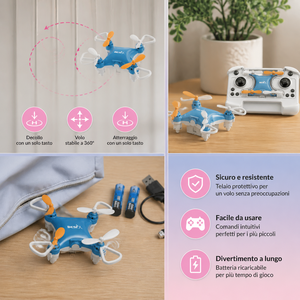 Mini Drone – RC Stunt Flyer per Bambini