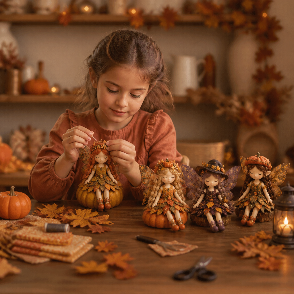 Kit da Cucito Fatina DIY per Bambini – Crea Incantevoli Bambole Fatina con Tessuto, Accessori e Istruzioni