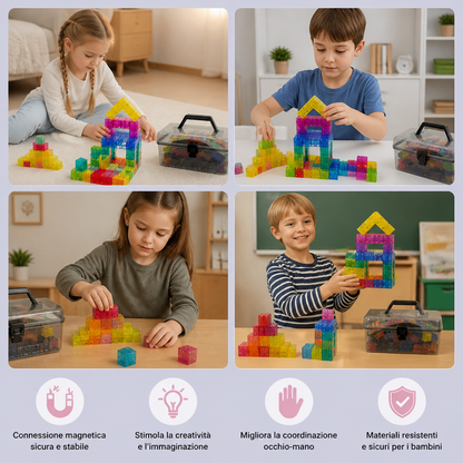 Set di Cubi Costruttivi Montessori per Bambini